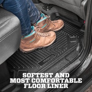 Volkswagen Atlas Floor Mats - Rear - Husky Liners - X-act Contour - Black - `18-`26